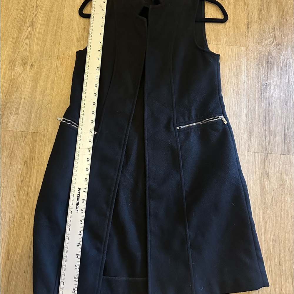 Calvin Klein Black Mini Dress with Zipper Accents